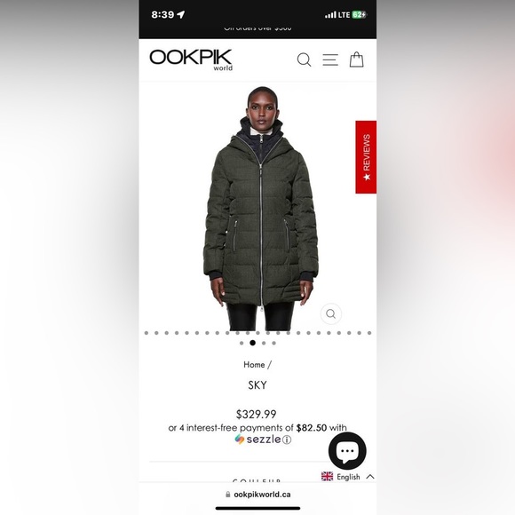 OOKPIK Sky Winter Jacket - Picture 3 of 6
